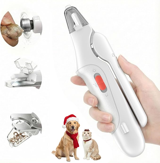 🔥 50%OFF 🔥🐱🐕LED Light Pet Nail Clippers - 5X Magnification⚡