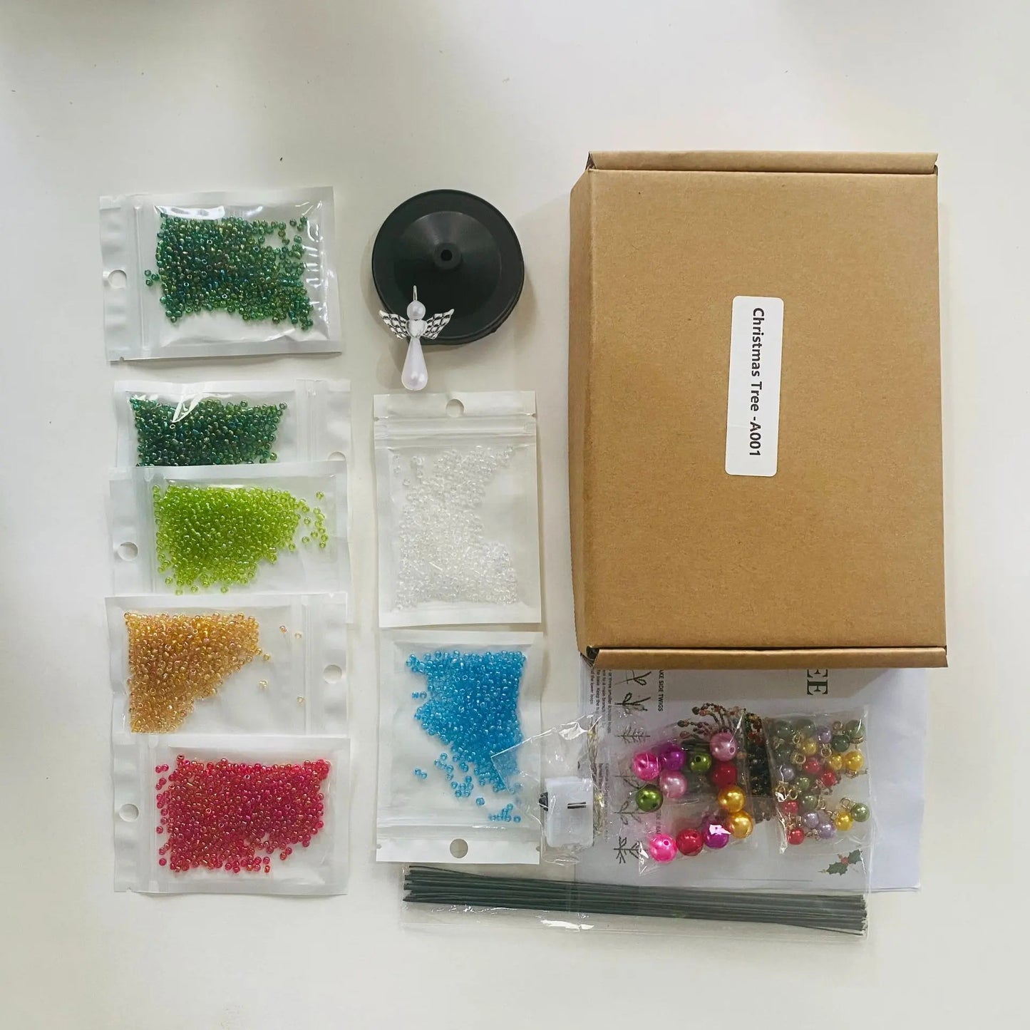 π DIY Beaded Christmas Tree β Complete Craft Kit for Festive Holiday DΓ©cor & Gifting