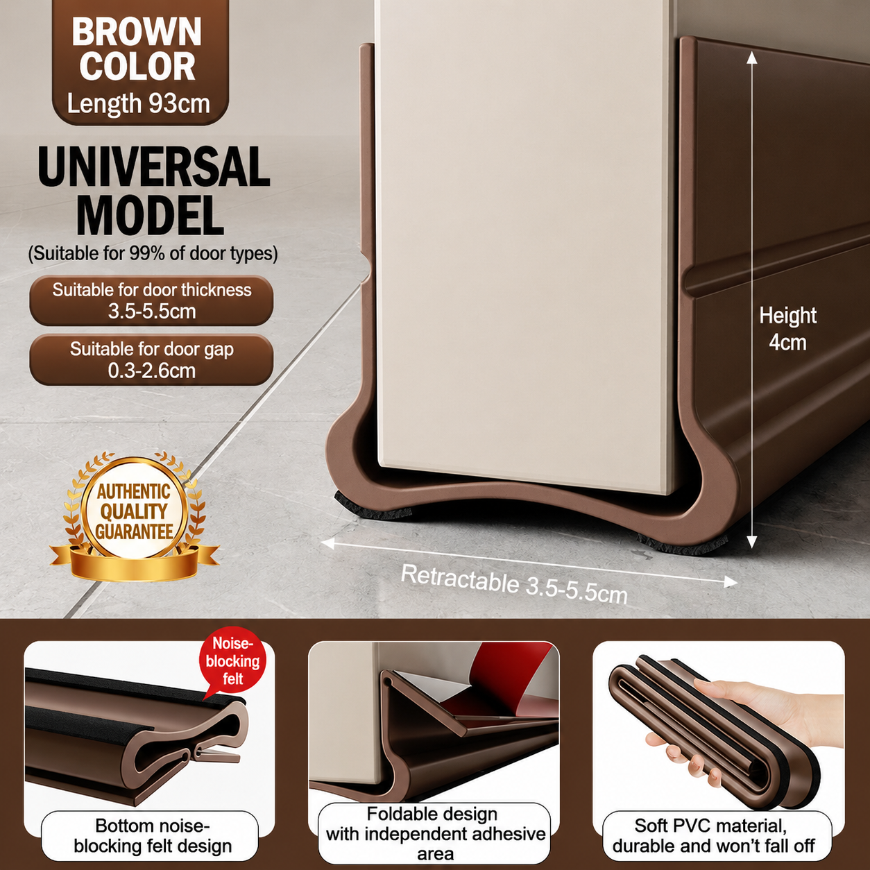 🔥Limited-time 50% off PVC door bottom sealing strips