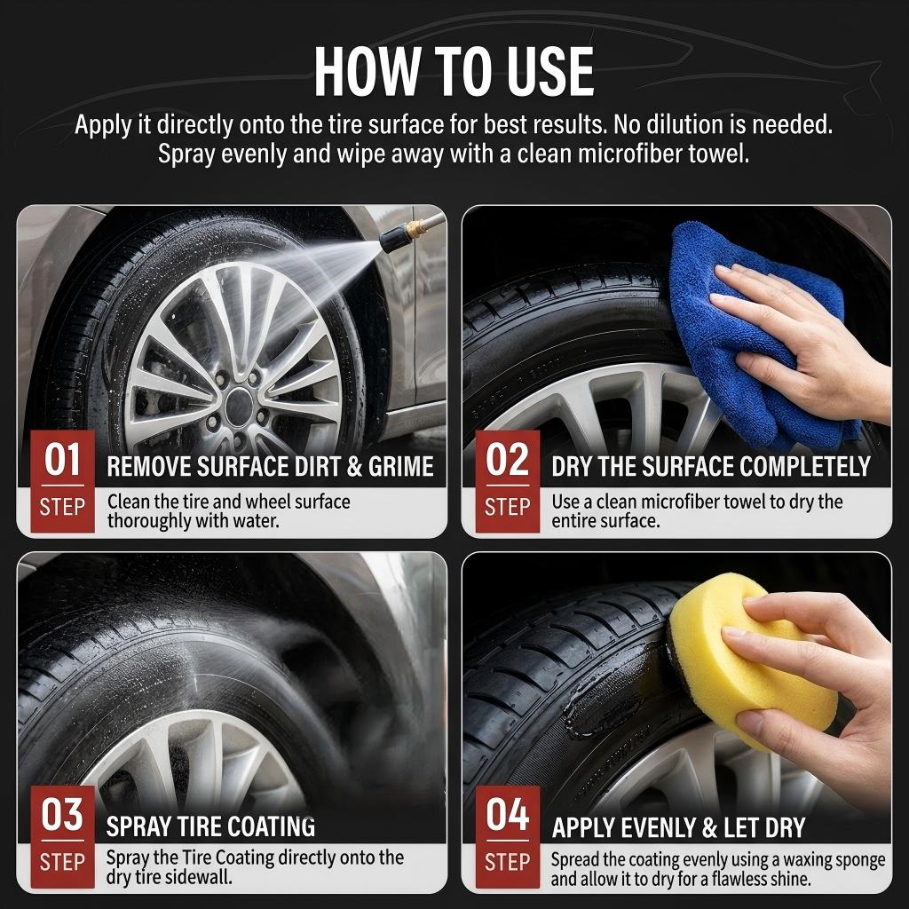 📢 50% OFF NOW! ⏰Tire Gloss Protection Agent
