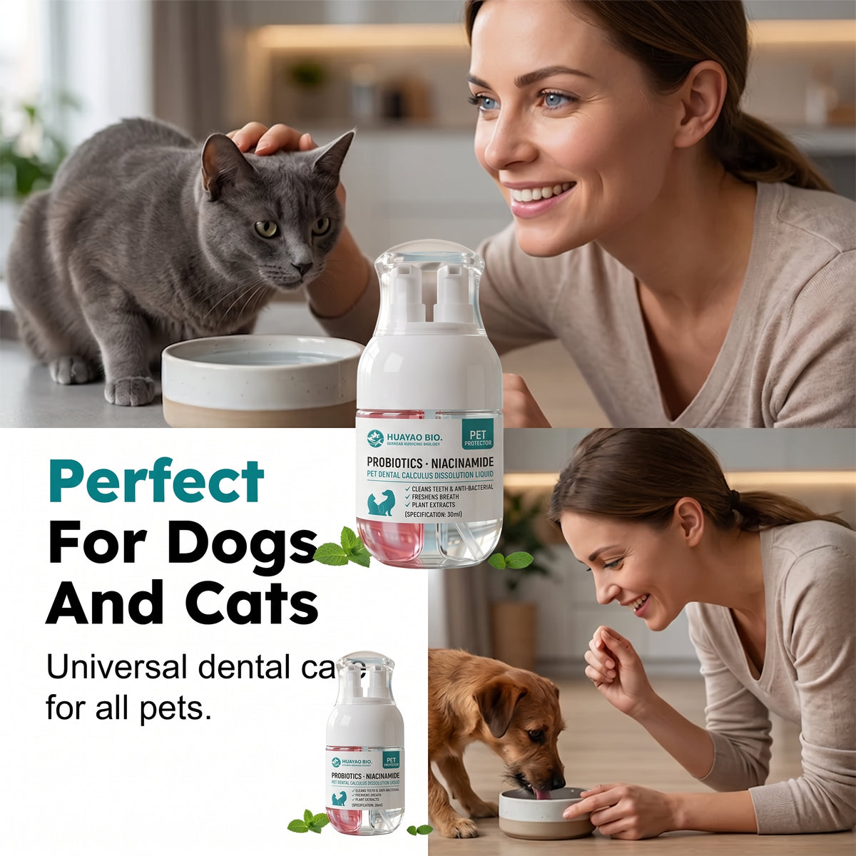 🎄Christmas Special Buy One Get One Free🎄🐾Pet Dental Water Additive Without Brushing – Easy Pet Dental Care🦷