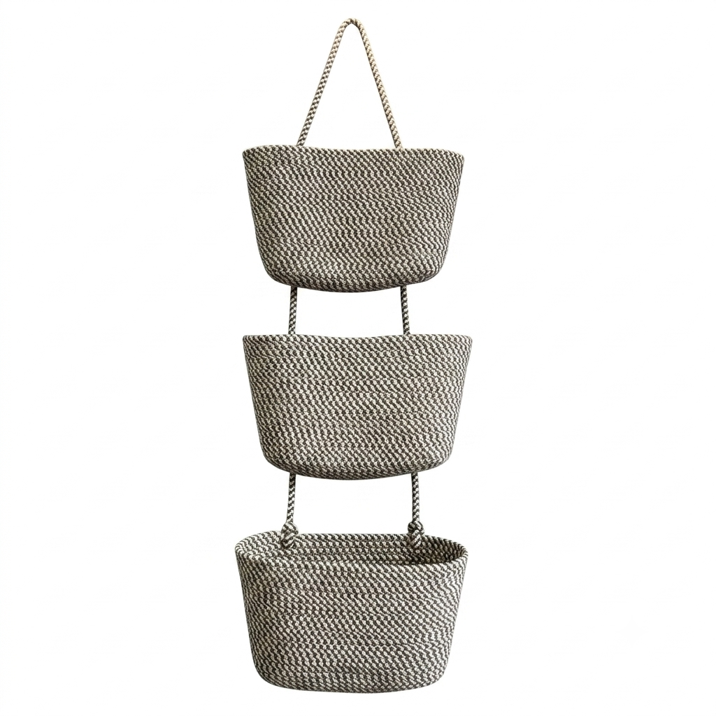π§Ί LIMITED-TIME 50% OFF! β¨ Wall-Hanging Storage Organizer β 3-Tier, Boho Style, Space-Saving π‘