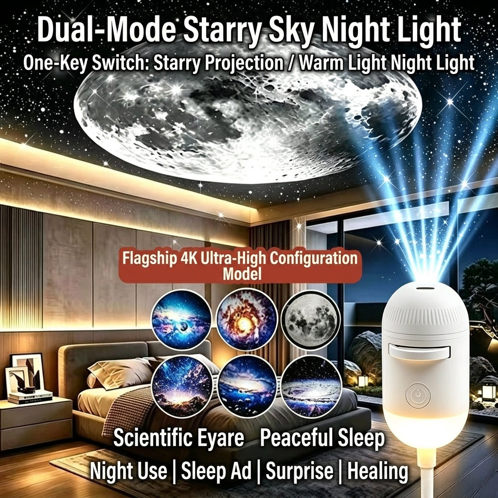 Galaxy Projector Night Light With Projection Discs | 100% Original