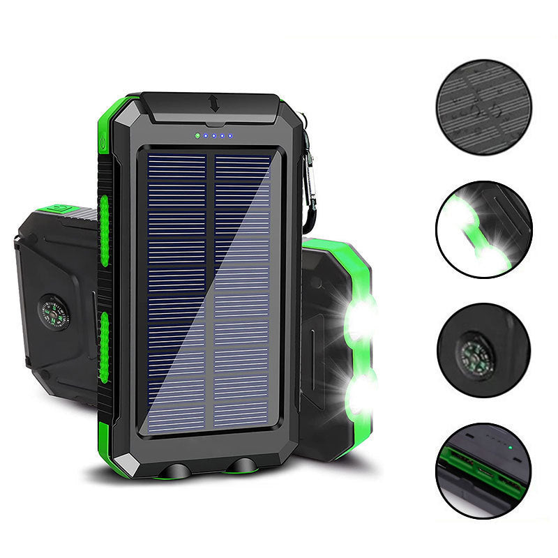 ✨Hot Seller | Portable Solar Power Bank with Built-in Adventure Light & Long-Lasting Battery Life