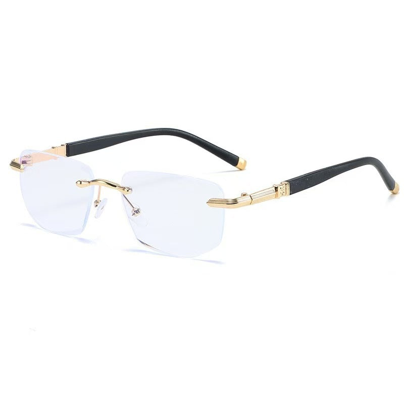 🔥Lowest Price for 2026 | Rimless Diamond-Cut Blue-Light-Blocking Reading Glasses for Seniors