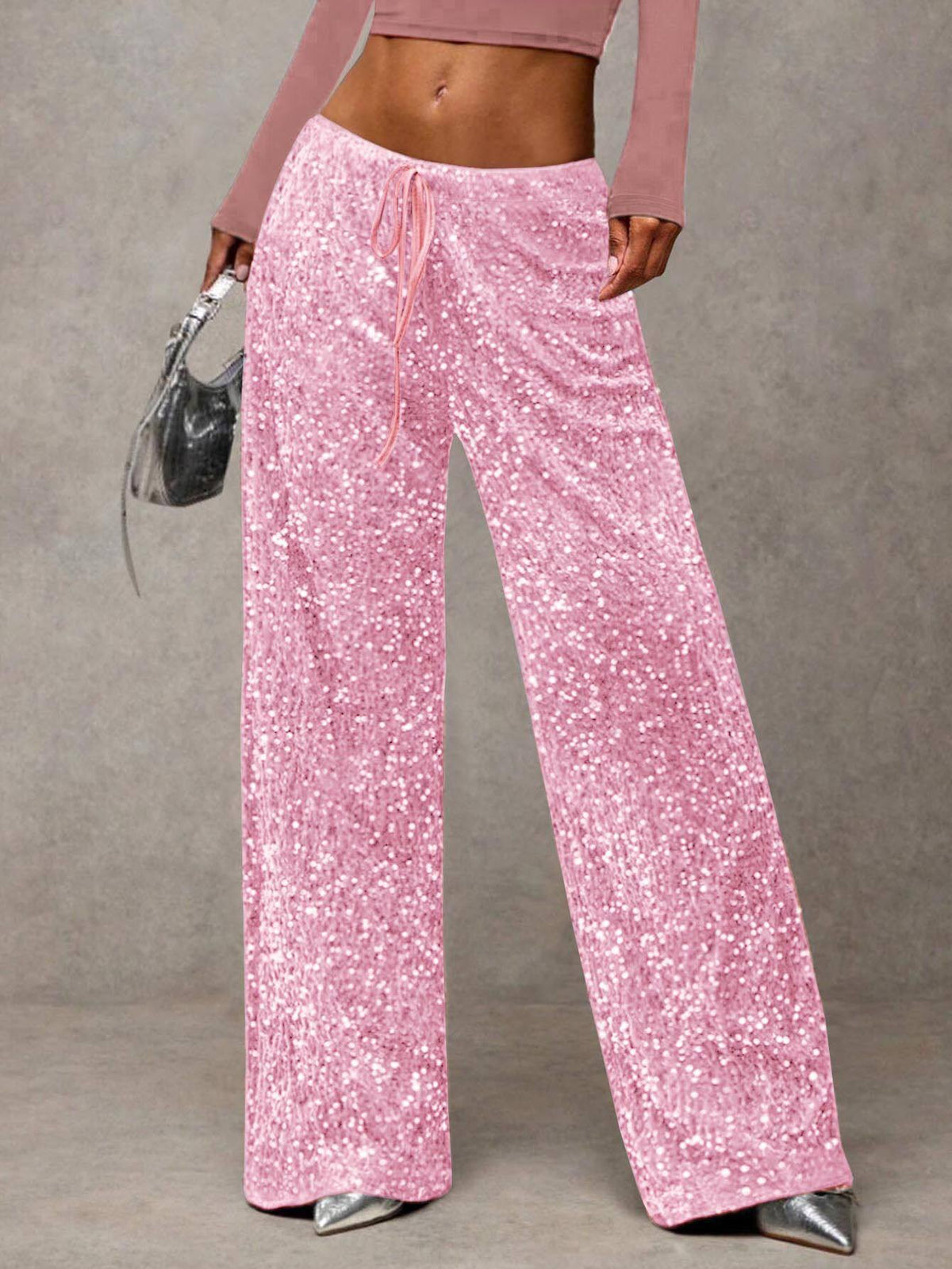 🛍️🔥Last Day Special Price !!👖Women's Elastic Waist Straight-Leg Pants