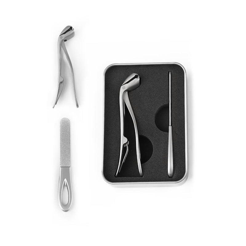🥳2026 HOT SALE💅Stainless Steel Nail Clipper with Curved Precision Blades – Effortless for Thick Nails & Seniors! ✂️✨