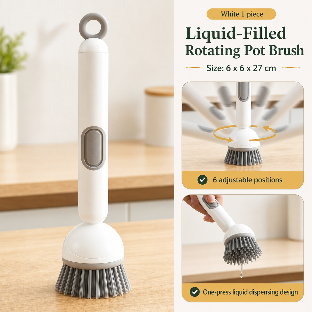 🌟Limited-time 50% off✨Long-handled rotating cleaning brush, suitable for dishes and cookware