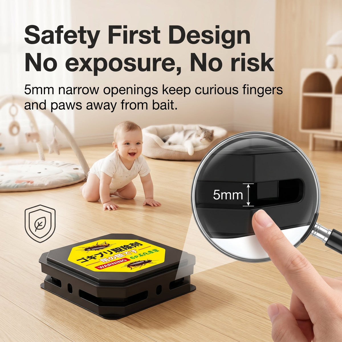 🔥50%off🔥 Enclosed Home Roach Bait Stations - Serial Nest Kill (Odorless, Pet & Family Friendly)