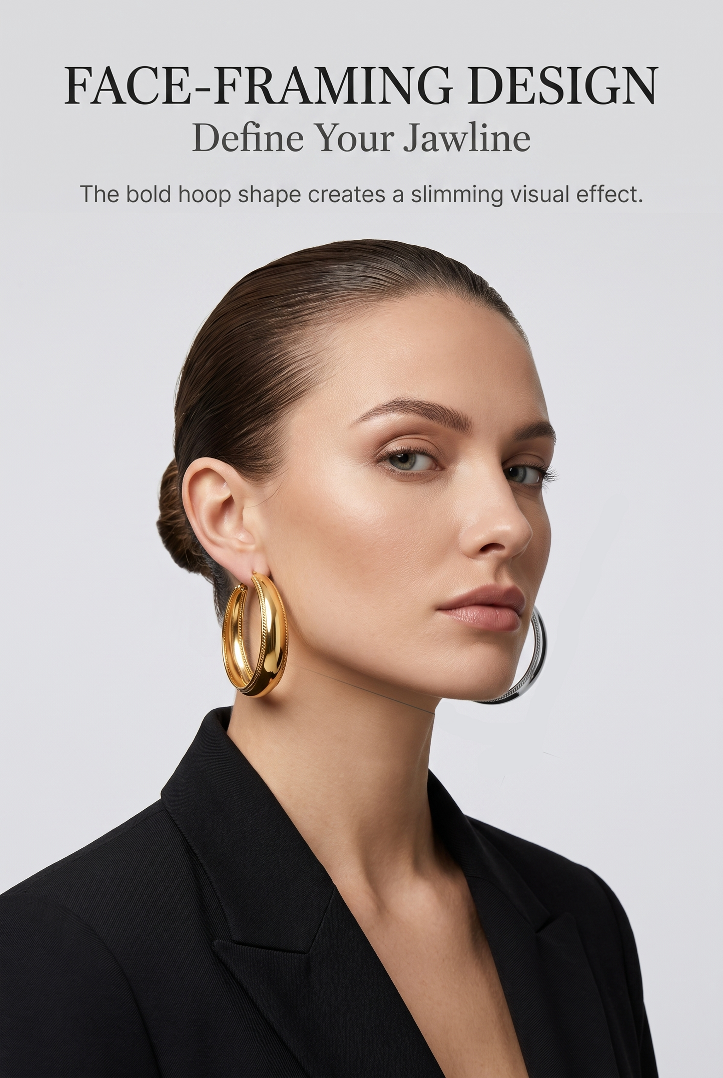 ✨Newest 2026 Model✨Orin Large Hoop Earrings in Silver