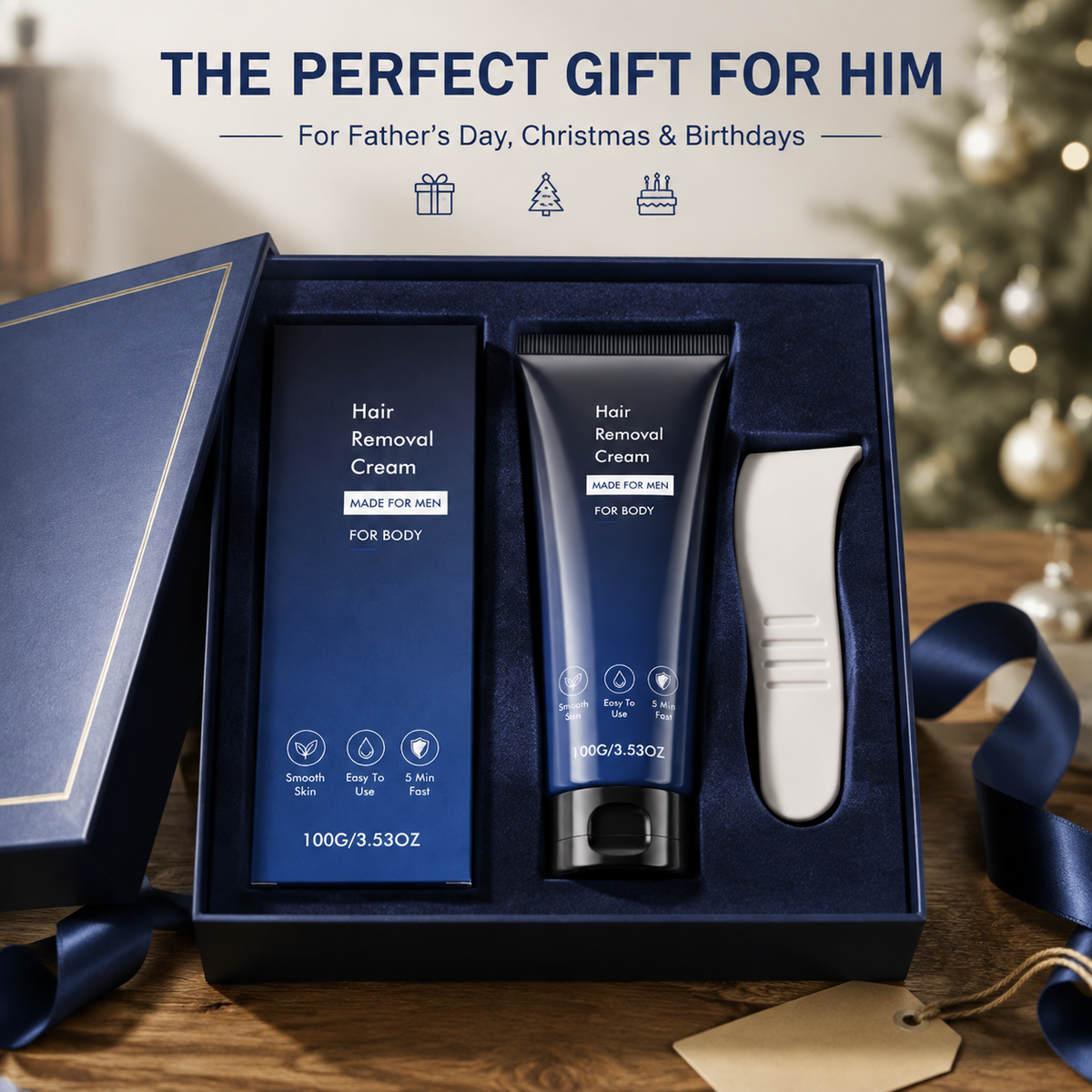 💥Buy 1 Get 1 Free ✅2026 New Body Hair Removal Cream 100g (Special Spatula Included)