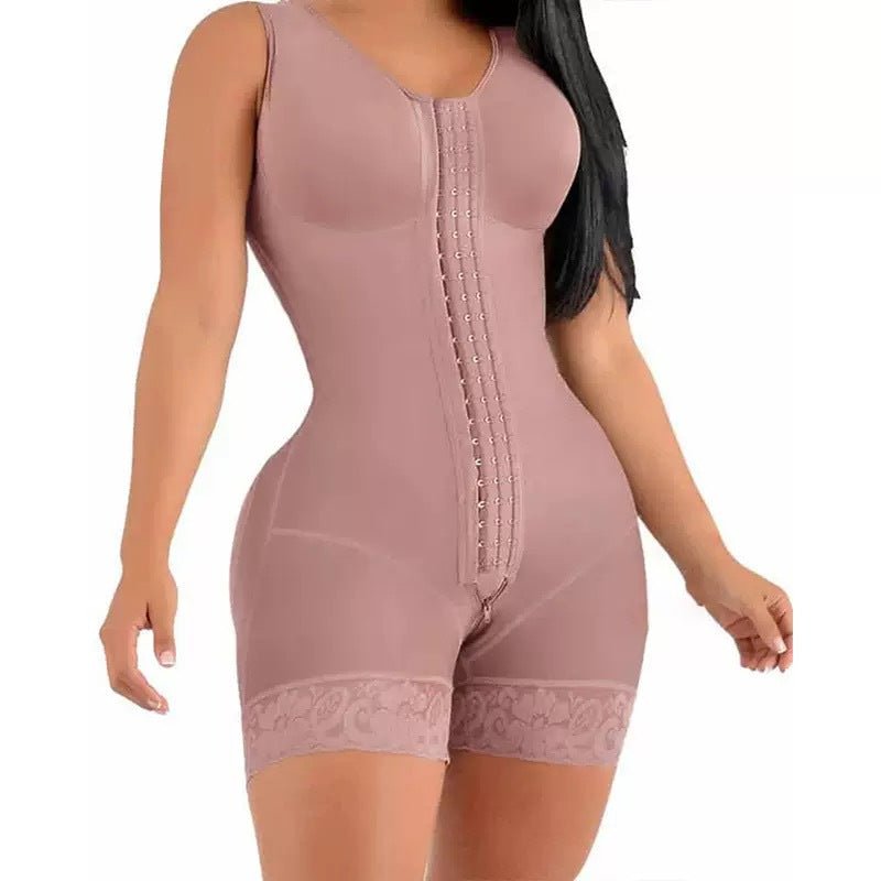 FAJAS SHAPEWEAR FOR WOMEN TUMMY CONTROL POST SURGERY FULL BODY SHAPER BUTT LIFTER WITH ZIPPER CROTCH
