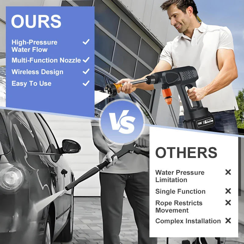 ๐ 50% OFF NOW! ๐ฆ Portable High-Pressure Car Washer โ 1500W Motor, Multi-Purpose Use & Compact Storage Design for Outdoor Cleaning ๐ง