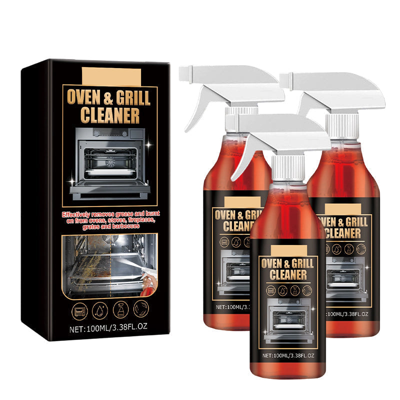 Fast-acting, highly effective grill degreasing spray
