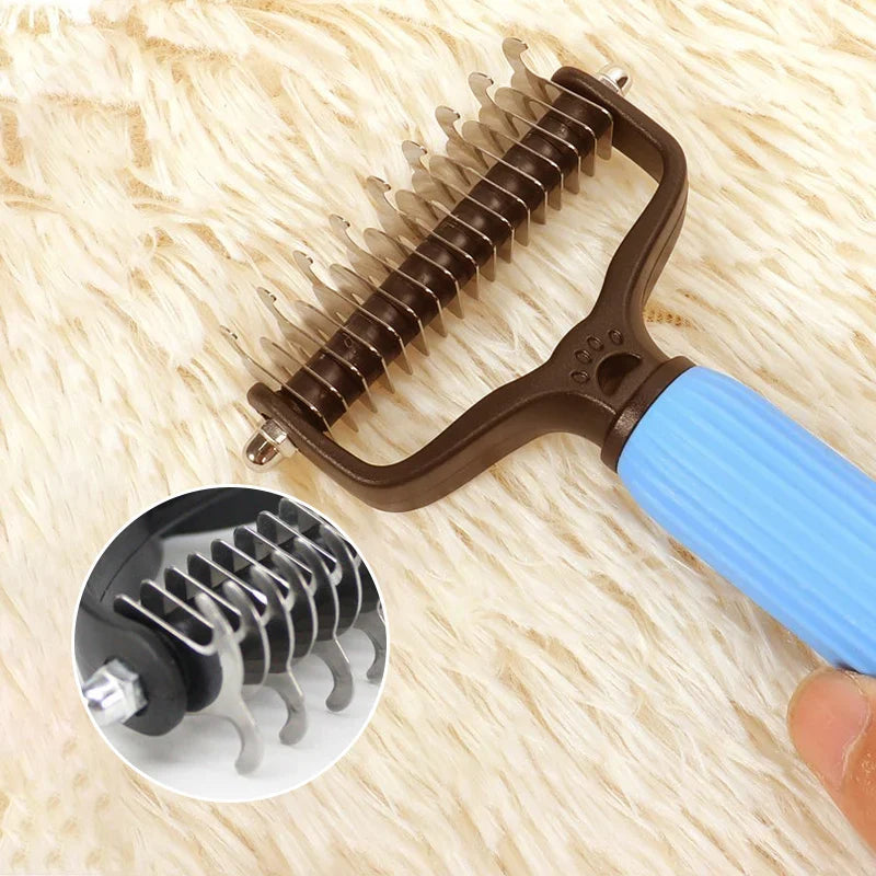 🎁New Arrival 50% OFF💥 2-in-1 Deshedding & Dematting Pet Brush