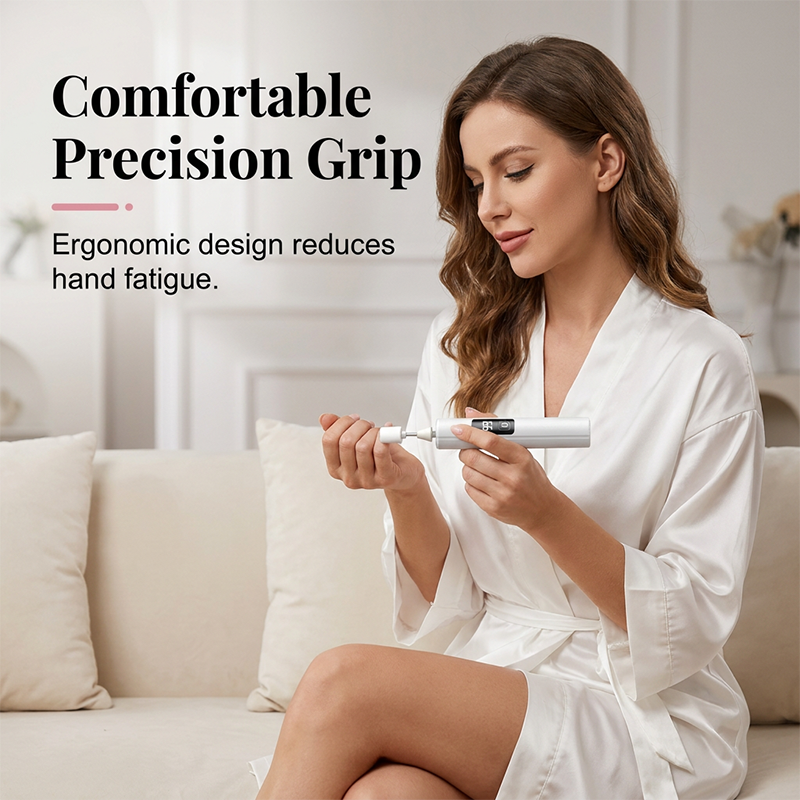🔥Monthly sales of 100,000+, limited-time 50% off offer✨Super long battery life, low noise professional electric nail polisher, nail file, cuticle remover, and buffing machine.