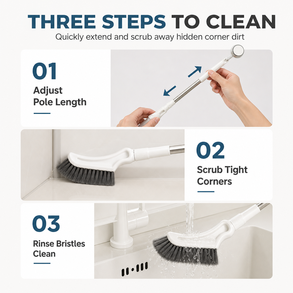 💥Buy One, Get One Free🧹Multi-functional floor brush with telescopic handle