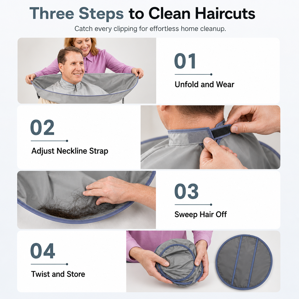 50% Off Adult Gray Medium Size Breathable Hair Cutting Cape and Odorless Hair Dyeing Salon Gown