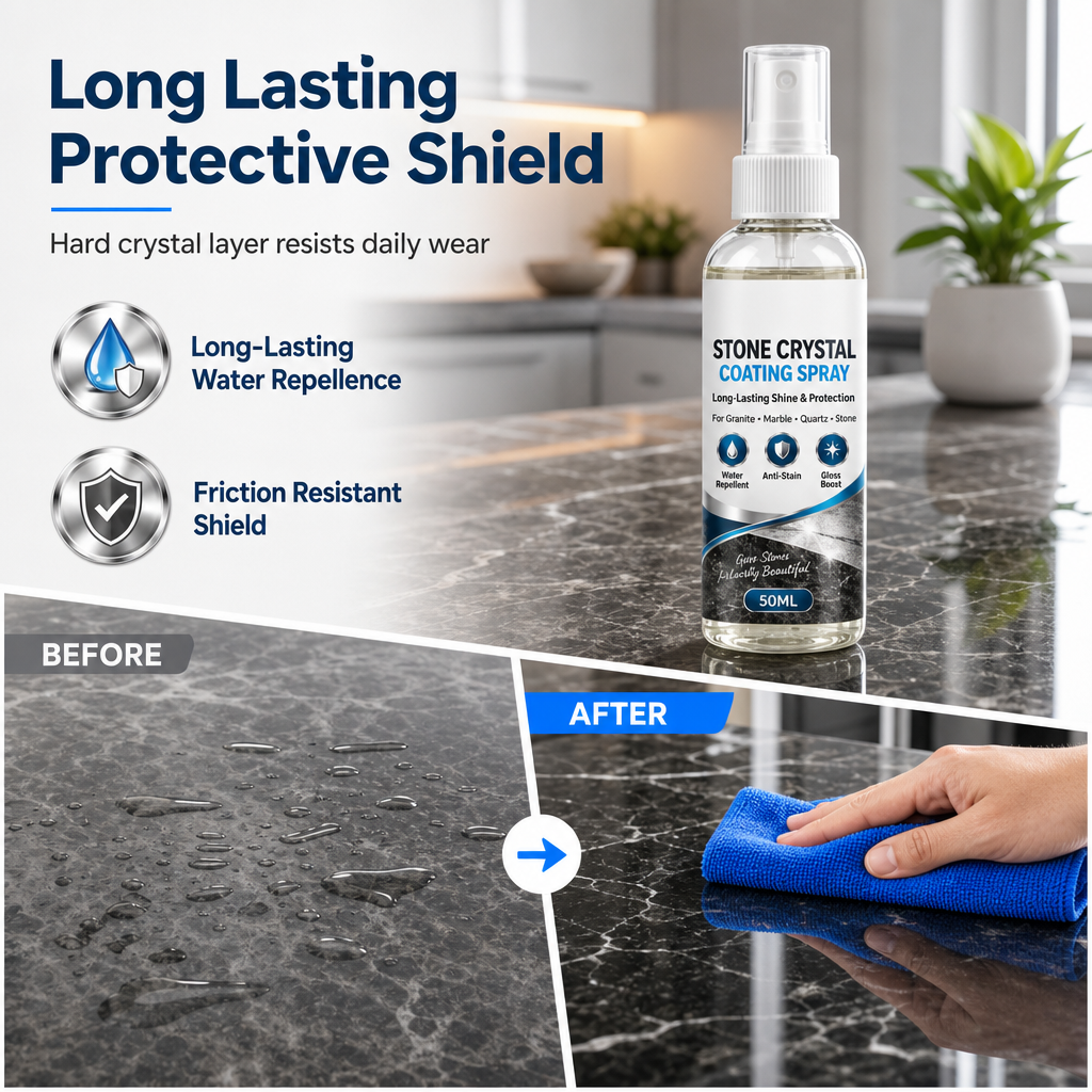 ✨ Stone Nanocrystal Plating Spray for Marble & Countertops