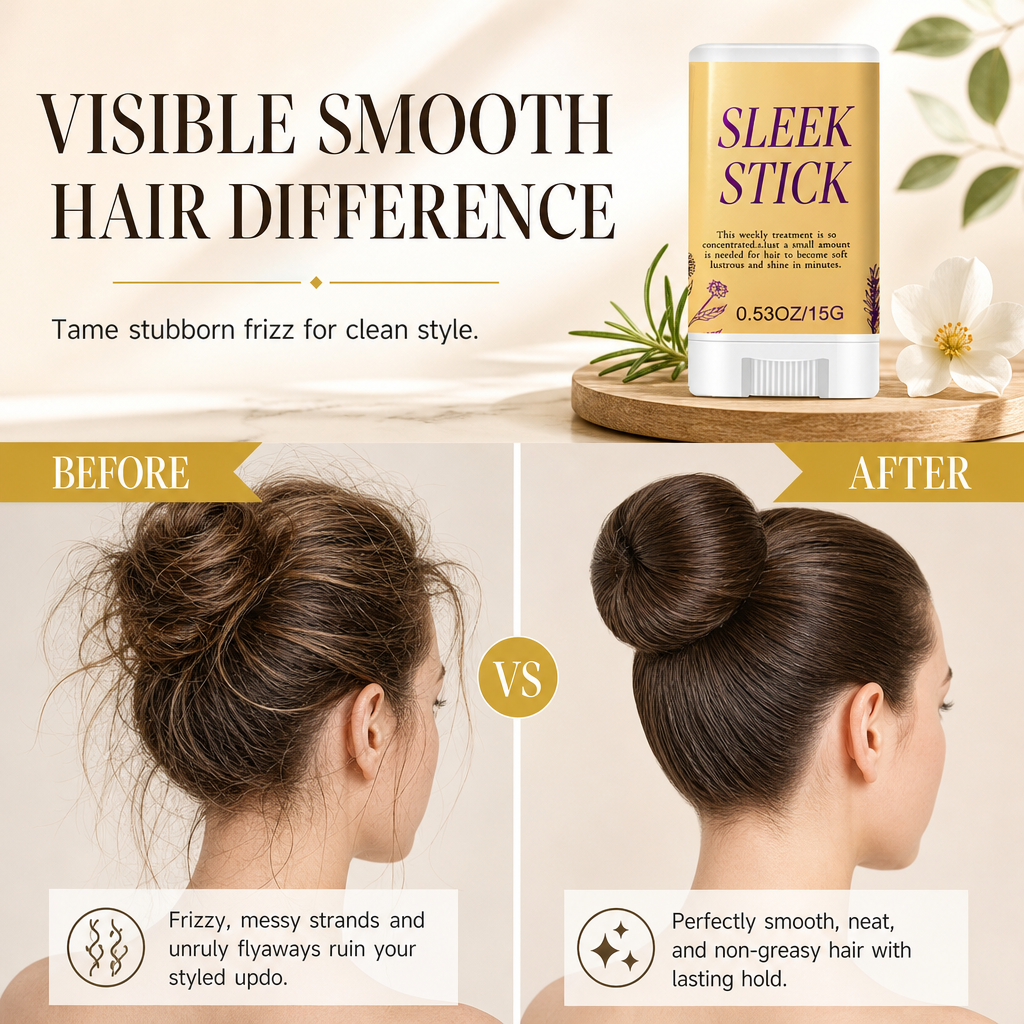 🏆Buy 1, Get 2 Free 🎉 Flyaway tamer/styling wax stick for smoothing frizz and setting hair in place