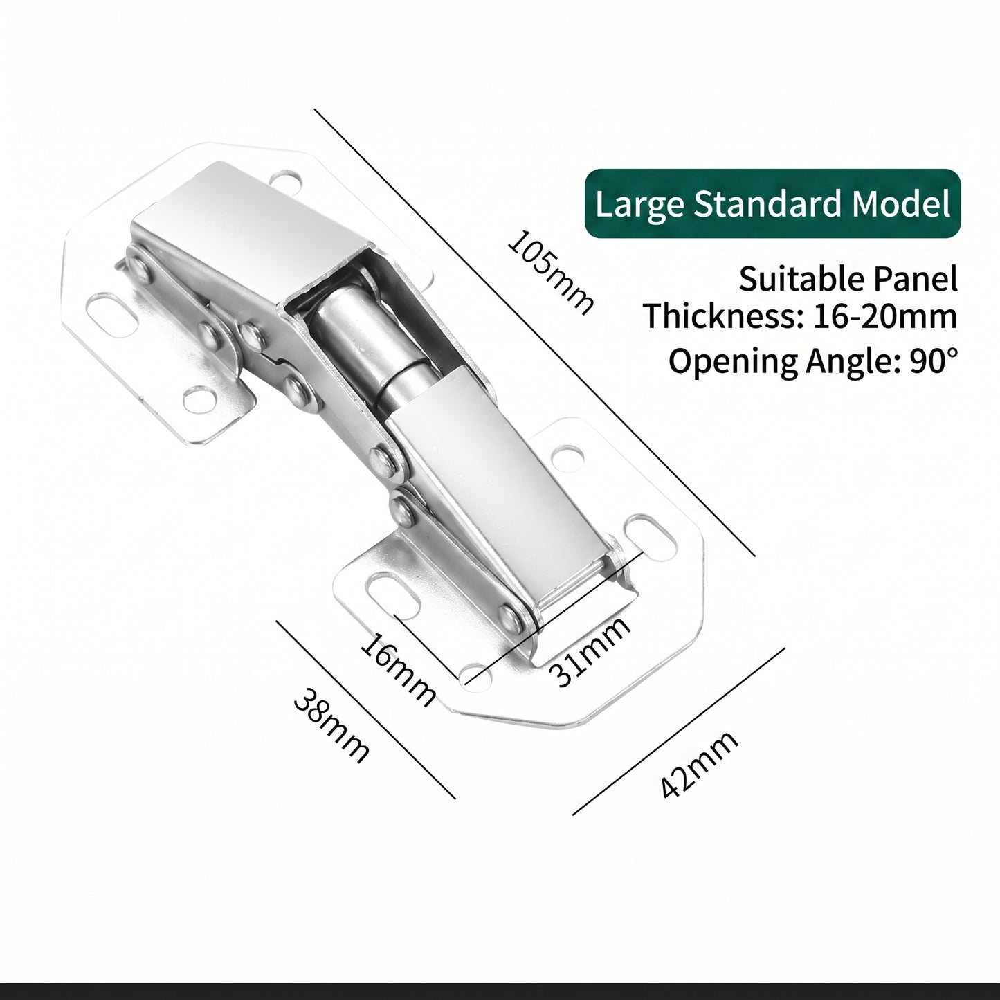 Limited-time 50% off, buy one get one free, no-drill bridge-type cabinet hinges