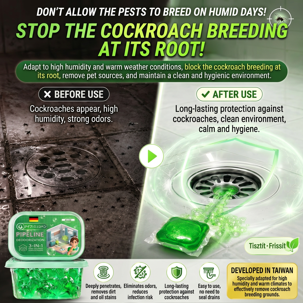 💧 Water Dissolvable Wastewater Purification Beads | Say Goodbye to Drain Odors! Keeps Kitchen & Bathroom Drains Fresh & Clean