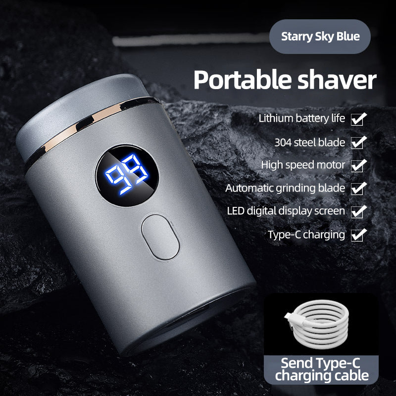 🔥Hot Deal: 50% OFF🔥Powerful Mini Electric Shaver for Men with Digital Display