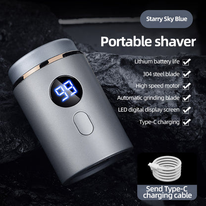 🔥Hot Deal: 50% OFF🔥Powerful Mini Electric Shaver for Men with Digital Display