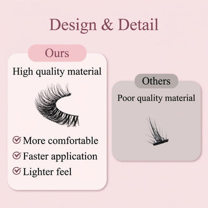 ⏳Limited-time sale ONLY ￡5.99!!🌸Self-Adhesive Reusable Lashes – 3-Sec Application, No Glue Needed