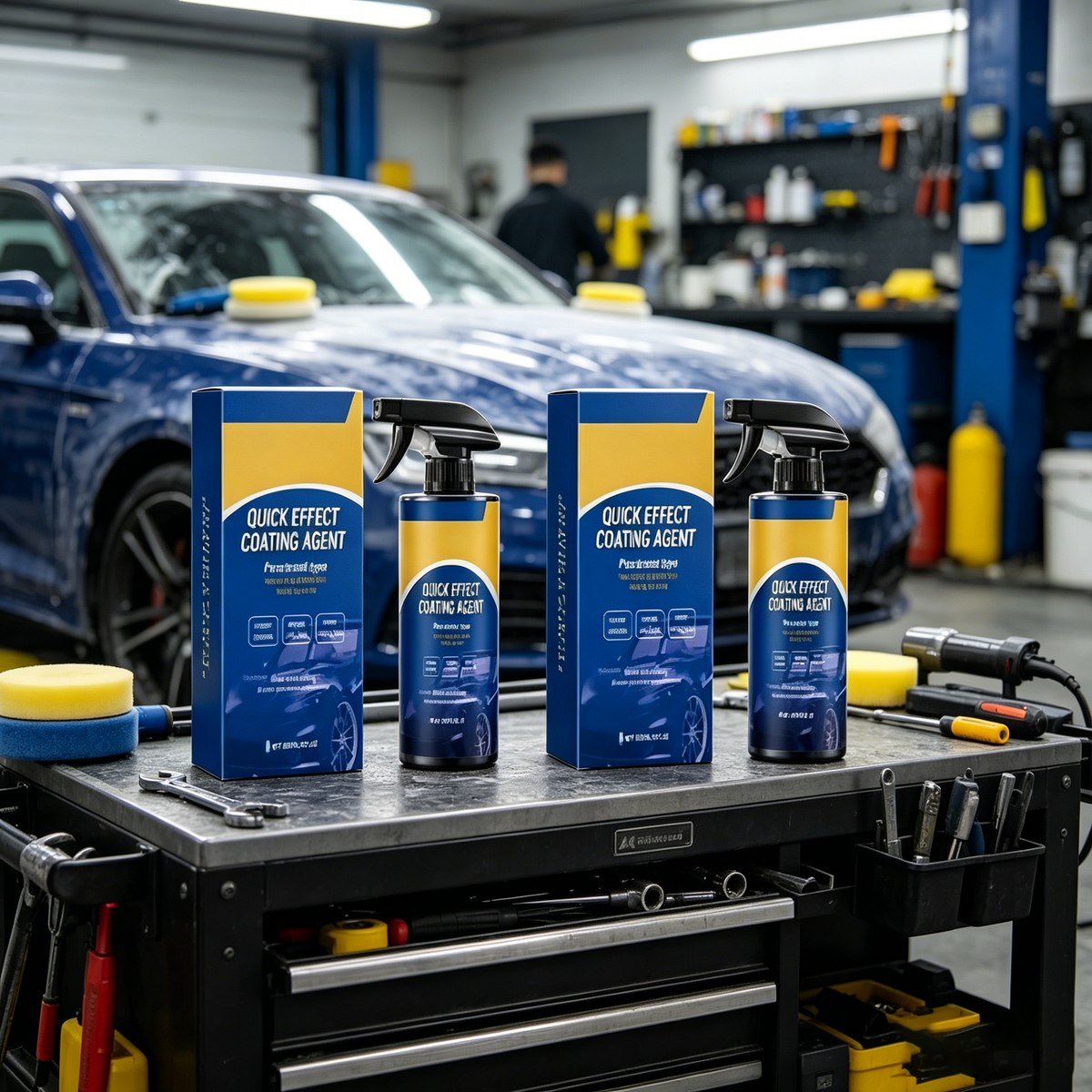 💥Last 200 Bottles, Buy 1 Get 1 Free 🚗Car Coating Spray for Shine & Protection✨