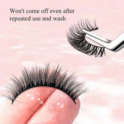 ⏳Limited-time sale ONLY ￡5.99!!🌸Self-Adhesive Reusable Lashes – 3-Sec Application, No Glue Needed
