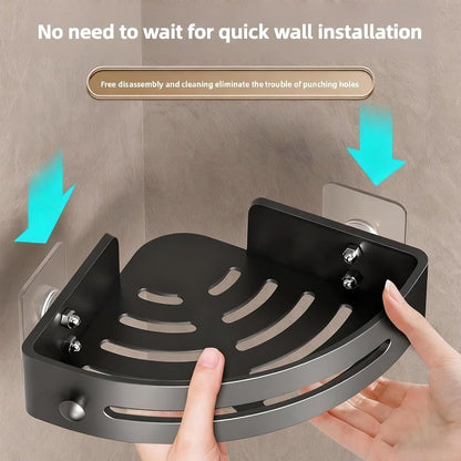 🌟Best-Seller | A Household Essential | Drill-Free Triangular Shower Shelf