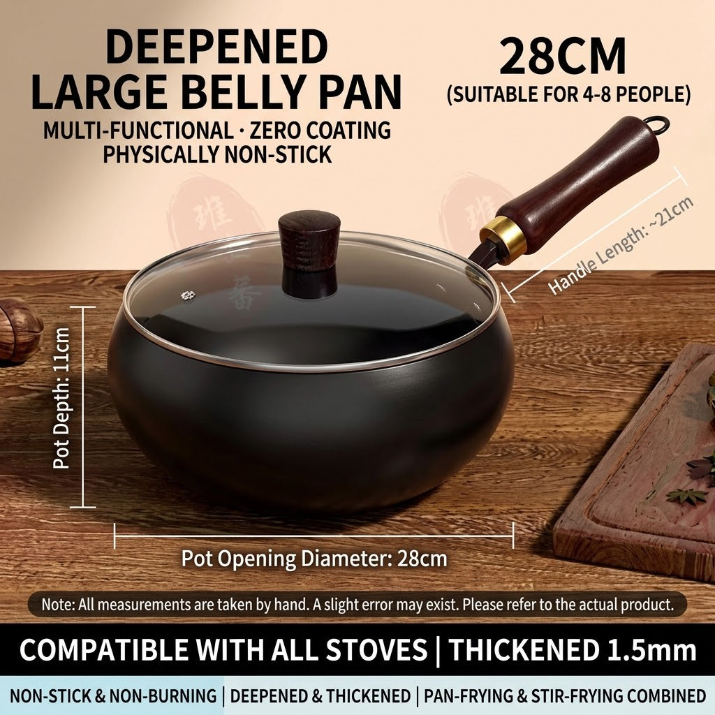 🔥50% OFF! Uncoated Iron Skillet | Natural Non-Stick Without Chemical Coating🍳