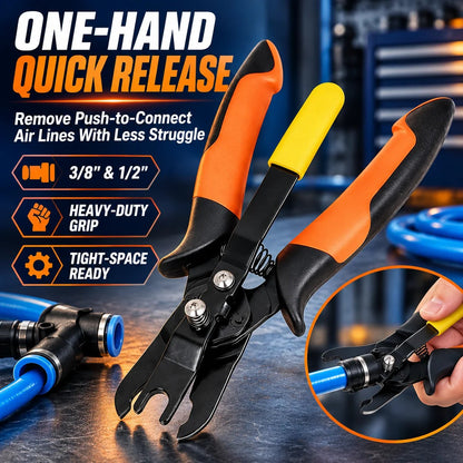 🛠️ Heavy Duty Push-to-Connect Air Hose Connector Remover Pliers