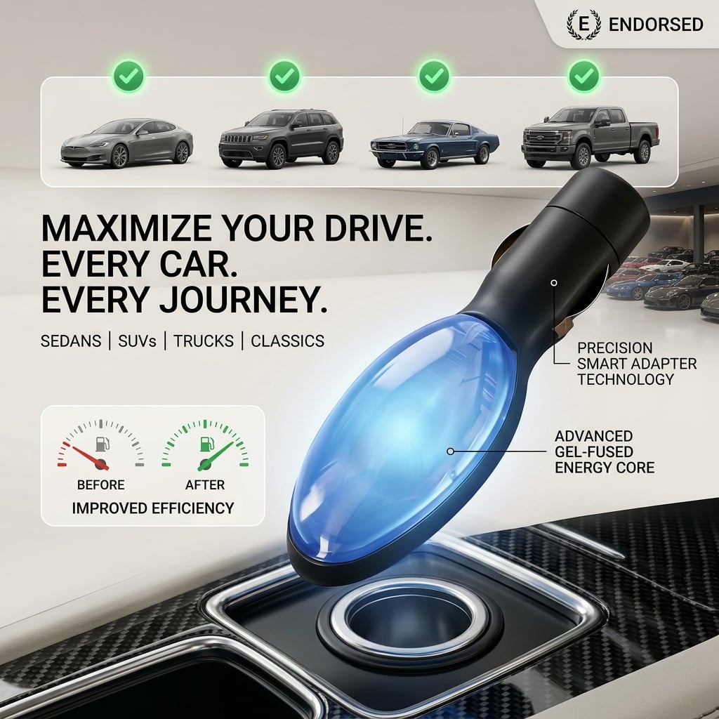 🚗Saves 49% on fuel consumption. — Plug-and-Play Fuel Saver: Drive Further, Improve Fuel Efficiency