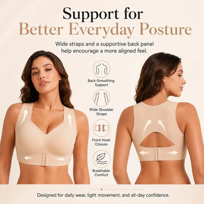 👙 Women's Plus-Size Breathable Sports Bra, Push-Up & Anti-Sag Lift Support, Criss-Cross Back Design, Comfort Workout Bra for Gym & Daily Wear
