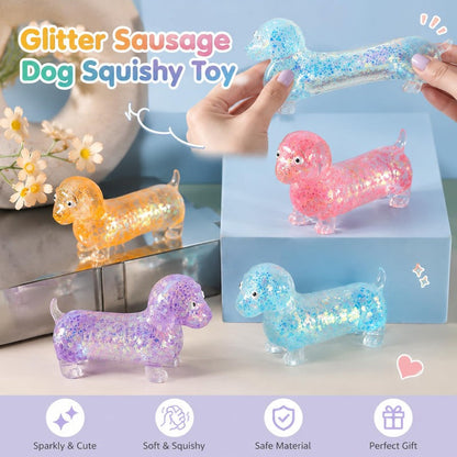 🔥100,000+ monthly sales, limited-time 50% off!✨ Buy 2 get 2 free!🔥 A shimmering, cuddly dachshund slow-rebound stress-relieving toy.