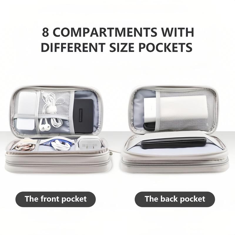 🔥Newest 2026 Model | 50% OFF Today | Travel Cable Organizer Bag – Dual-Layer Multifunctional Case