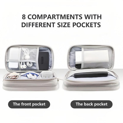🔥Newest 2026 Model | 50% OFF Today | Travel Cable Organizer Bag – Dual-Layer Multifunctional Case