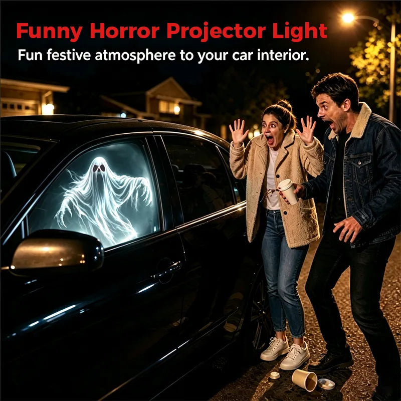 🎃 Plug-&-Play HD Star Projector | Halloween 6-Disc Set ✨ Easy Setup Halloween Party Decor Lamp