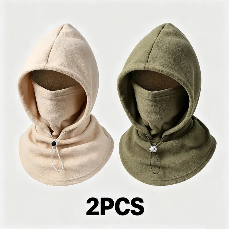 🧣2-in-1 Flannel Mask & Hat | Windproof Thermal Neck Visor Hat for Cycling 🚴