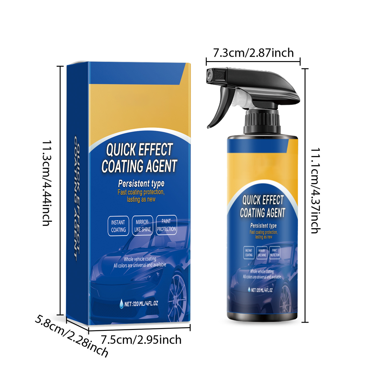 💥Last 200 Bottles, Buy 1 Get 1 Free 🚗Car Coating Spray for Shine & Protection✨