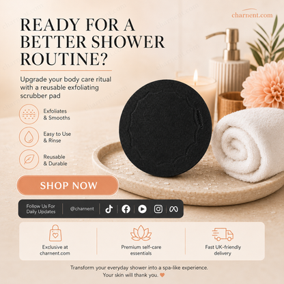 🧖‍♀️Scrub Bath Pads – Gently exfoliate, unclog pores, reveal brighter skin. Durable rubber, easy to rinse. ✨🛀