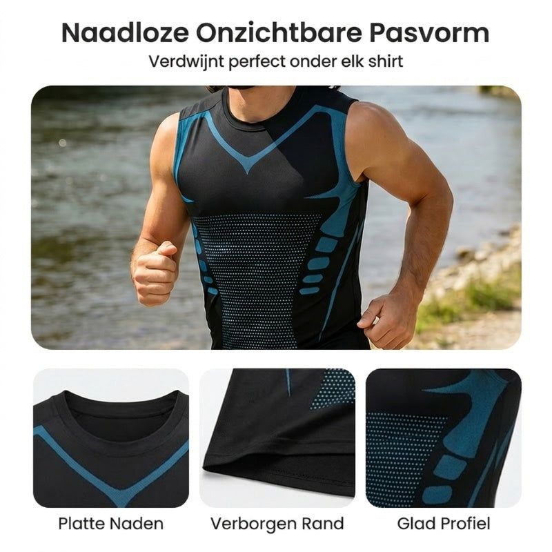 🥳2026 HOT SALE🥳💞50K+ SOLD!💥🎉 Vormgevend vest – Compressie en verkoeling – Mouwloos, vormgevend – Onzichtbare pasvorm 🕶️