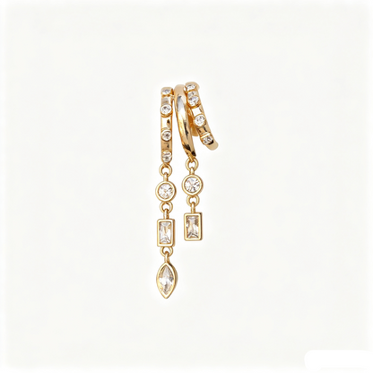 ✨2026 Newest Style✨  3-in-1 Tassel Earrings - Suitable for Single Ear Piercing