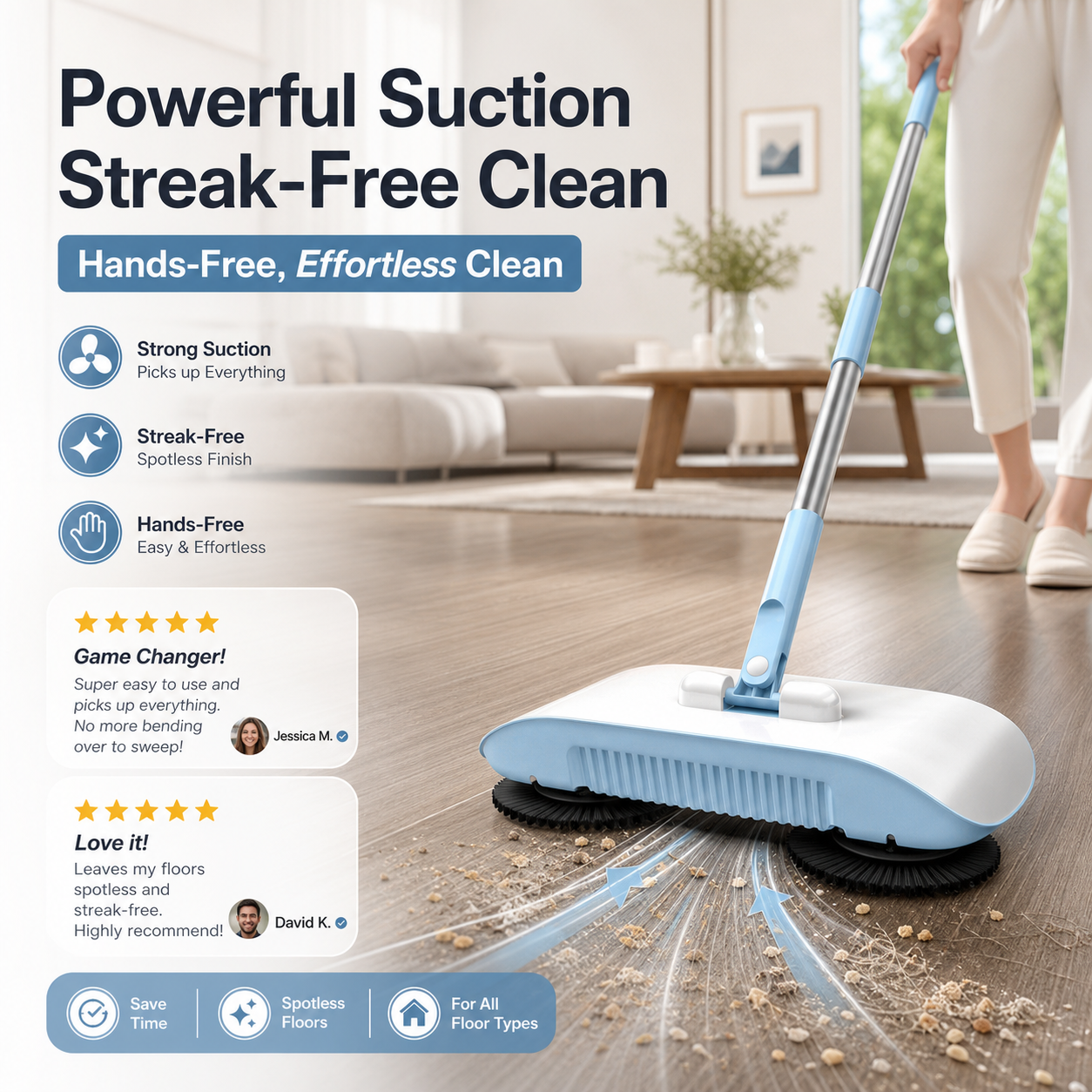 📢📢 50% DISCOUNT !! ⏰ Smart robot vacuum with mop and sweep function