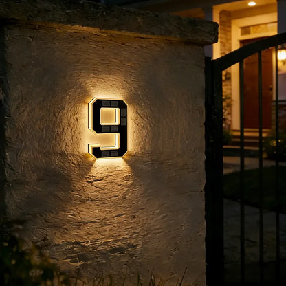 🔥Solar Lighted House Numbers | Wire-Free & Waterproof