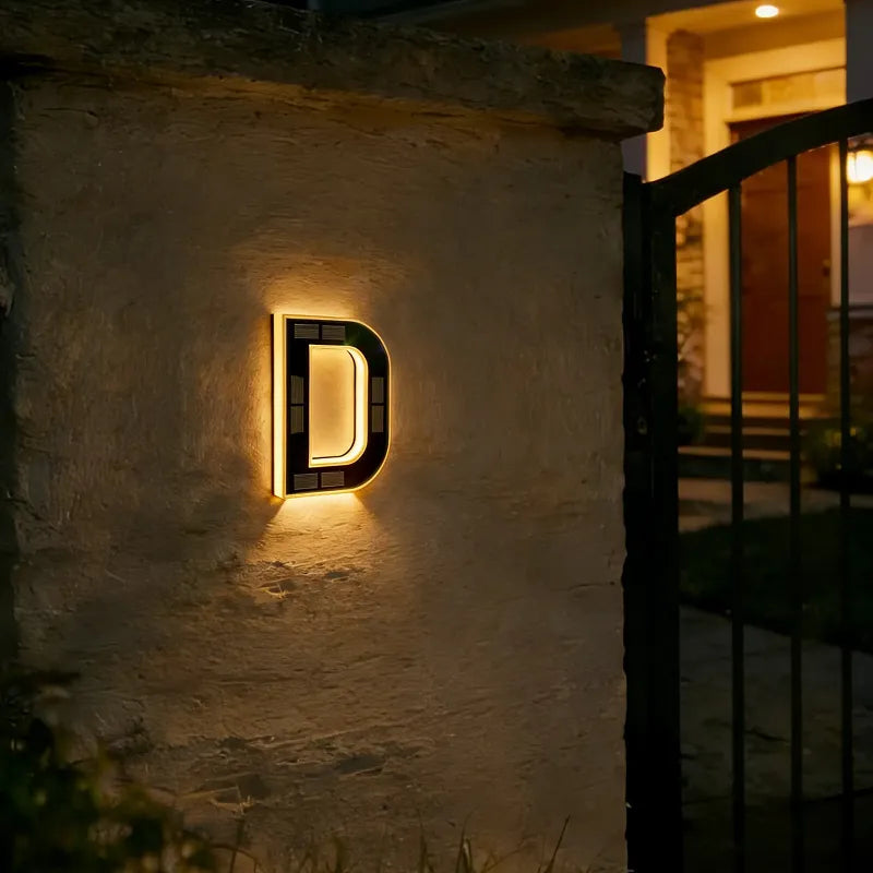 🔥Solar Lighted House Numbers | Wire-Free & Waterproof