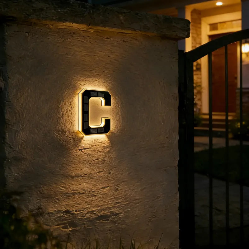 🔥Solar Lighted House Numbers | Wire-Free & Waterproof