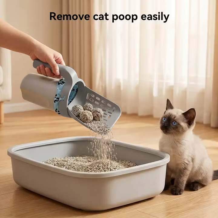🐾Limited-time 50% off - 2-in-1 cat litter scoop
